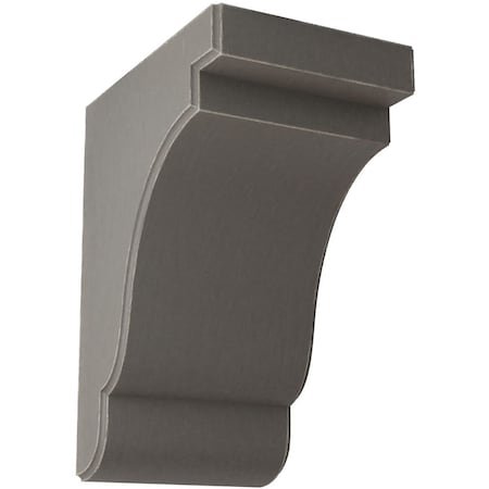 Ekena Millwork 5 1/4"W x 7 1/4"D x 9 1/2"H Bedford Wood Vintage Decor Bracket, Reclaimed Grey BKTWD05X07X10BEGY